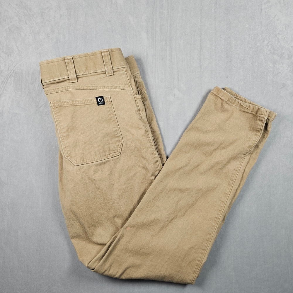 Origin Maine Pants Mens 38x34 Tan Canvas American Made Workwear Khaki